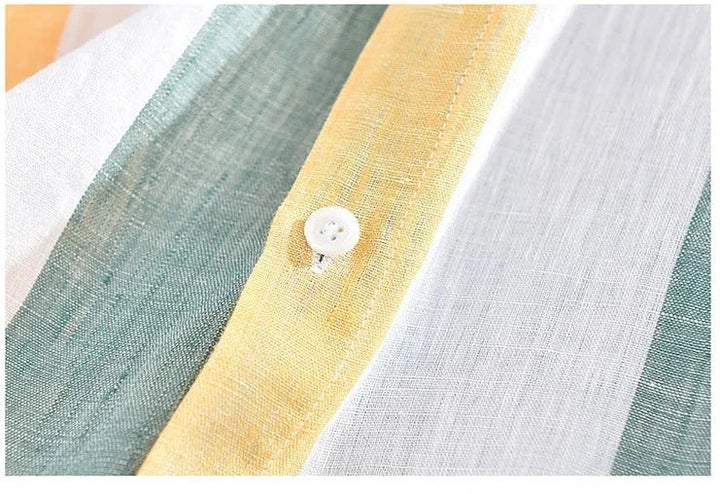 Thomas | Stylish Multi-Color Striped Button-Down Shirt