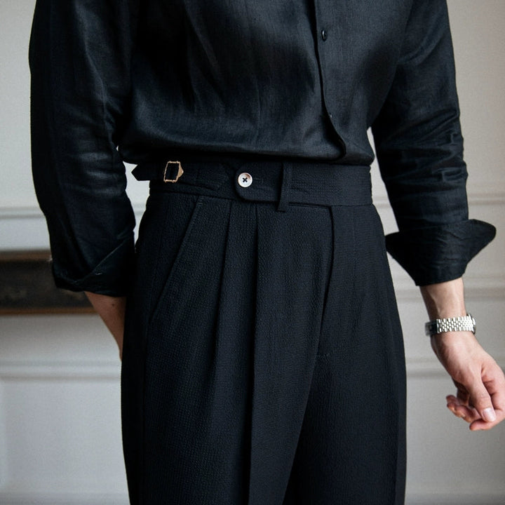 Jesse | Stylish Pleated High Waist Trousers