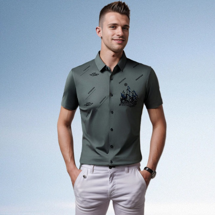 Owen | Stylish Graphic Short-Sleeve Polo Shirt