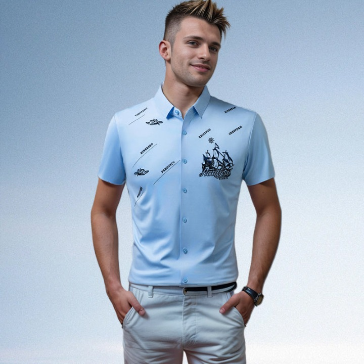 Owen | Stylish Graphic Short-Sleeve Polo Shirt